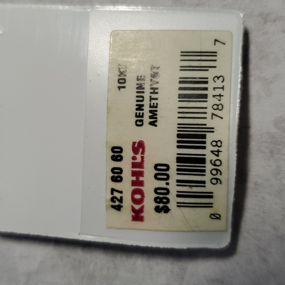 Amethyst necklace and matching earring set. - Picture 6 of 7